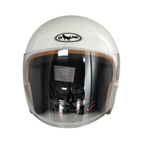 Casques de moto 3/4 rétro à face ouverte pour Vespa et scooters avec visière transparente pour hommes et femmes