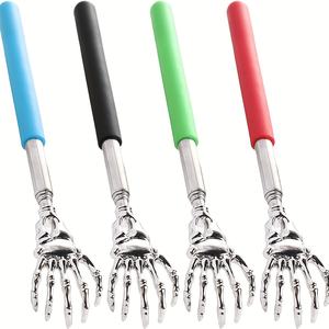 Extensível e portátil aço inoxidável Voltar <span class=keywords><strong>Scratcher</strong></span> com borracha Handle Garra Massager Cócegas Vara Massagem Ferramenta - Product Image 1