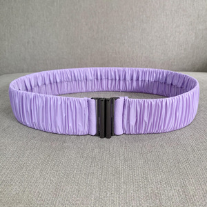 <span class=keywords><strong>Ceinture</strong></span> élastique pour femmes, couleur pastel, large et extensible, pour vêtements et robes - Product Image 5