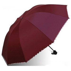 Paraguas Plegable Manual para Hombre, Regalo Empresarial, Protección Solar de Tres Pliegues, Logotipo Impreso, Venta al Por Mayor - Product Image 6