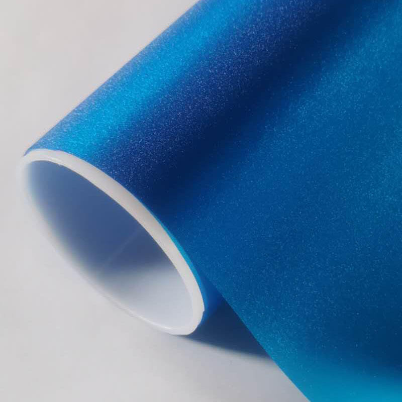 Pellicola smerigliata blu 150cm x 100cm