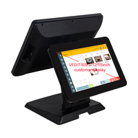 CARAV производство алюминиевого сплава двойной экран 15 дюймов Pos системы Android Windos для супермаркетов