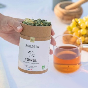 Tubo de Papel Kraft Biodegradable para Envasado de Té, Envase de Papel para Alimentos y Suplementos, Lata de Papel para Té, Envase Cilíndrico - Product Image 2