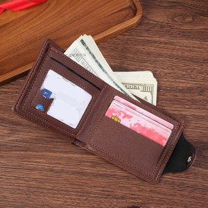 Cartera de hombre de negocios con cremallera bolsa de tarjeta de cambio horizontal, múltiples ranuras para tarjetas, Cartera de hombre casual - Product Image 4