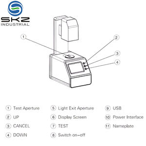SKZ120A pengukuran kompensasi transmisi, Area pengukuran terbuka, maksimal 100% rentang pengukuran <span class=keywords><strong>a</strong></span> C D65 pengukur kabut cahaya - Product Image 2