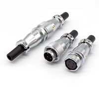 Connecteur mâle et femelle WS16-4-core WSJ4TQ WS16K4ZQ pour prise d'alimentation aéronautique à noyau solide