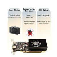 Offre Spéciale de jeu Streaming Media Video Playback Mini-itx GT1030 GDDR5 2GB GT 1030 Desktop Low Profile Graphics Card