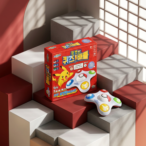 pokemon Plastic <b>Electronic</b> Interactive Educational Learning Sound Button Quiz Battle <b>Game</b> Korean Trivia Toy for Kids Anime - Product Image 3