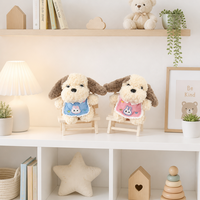 Porte-clés en peluche Souris Chef avec tenue de boulanger, jouet de jeu de rôle