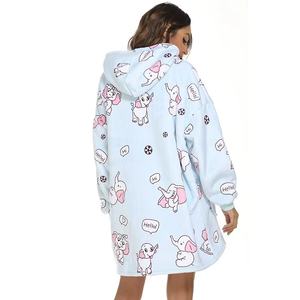 Couverture de télévision géante écologique d'hiver couverture <span class=keywords><strong>polaire</strong></span> Sherpa à capuche - Product Image 6