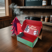 Emballage en carton recyclé avec logo fait main personnalisé Boîtes cadeaux en papier pliable noir à fermeture magnétique pour chaussures vêtements