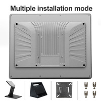 10 12 15 17 19 pulgadas RS485/RS232 J6412 I3 i5 pantalla táctil capacitiva montada en la pared integrada todo en un panel Industrial PC