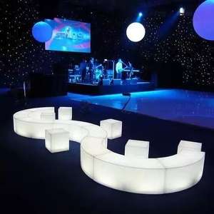 Furnitur berlampu Led, furnitur pesta pernikahan, kursi kubus Led - Product Image 1