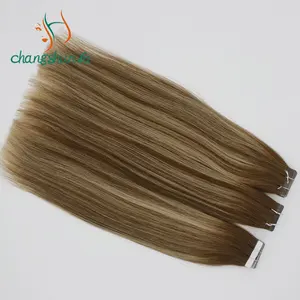 Changshunfa Real Tape In Russische Human Hair Extensions Remy Virgin Slanke Invisible Huid Inslag 8-30 Inch Hair Extensions