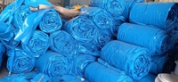 خزان مياه من الفولاذ المجلفن مع بطانة PVC، خزان لتربية الأسماك وتربية الأحياء المائية بسعة 8-185 متر مكعب
