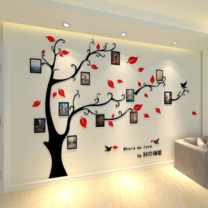 Tree Wall Decor Photo <b>Frame</b> Set 3D Wall Mounted <b>Picture</b> Display Home Bedroom Living Room Decor - Product Image 3