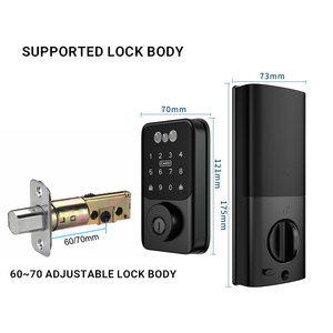 ล็อคประตูอัจฉริยะแบบกันน้ำ รองรับ Wi-Fi ทำงานร่วมกับ Alexa พร้อมระบบจดจำใบหน้าและเสียงสองทาง สำหรับใช้ในบ้านอัจฉริยะ - Product Image 5