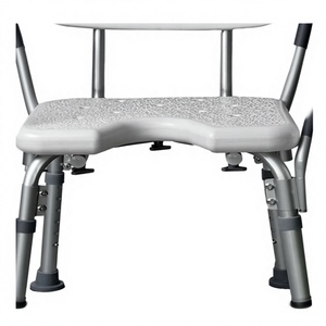 KS Shower <b>Stool</b> With Backrest And Armrests Thickened Aluminum Alloy For Elderly Disabled <b>Bathroom</b> Safety Equipment - Product Image 2