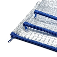 Bolsa de Malla de PVC Transparente Personalizada con Logotipo, Bolsa Impermeable con Cierre para Oficina, Carpeta de Archivos, Estuche para Documentos