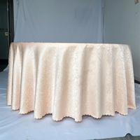 Nappe de Table en Tissu Polyester Haut de Gamme Damassé Jacquard pour Mariages, Réceptions, Événements, Hôtels et Restaurants