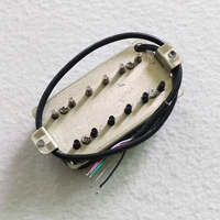 Micros Humbucker Donlis PAF LP pour guitare, aimant Alnico 5, barre et plaque de base en argent nickelé, pièces et accessoires pour instruments à cordes