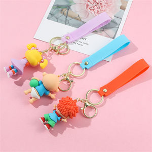 Nouveauté Porte-clés en caoutchouc 3D Dessin animé Anime Porte-clés Jouet poupée pour enfants Pendentif Sac Porte-clés Rugrats - Product Image 3