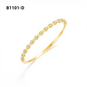 Amy Amy Fashion <b>Bangle</b> B1101 <b>Silver</b> Plated Crystal Tennis <b>Bracelet</b> Women's Classic Jewelry Gift - Product Image 2