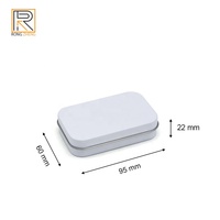 Conteneurs en métal blanc ronds en gros avec couvercles |   Boîtes de rangement vides pour rouge à lèvres, cosmétiques, pilules et cadeaux