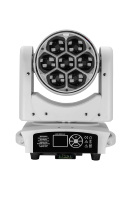 Mini projecteur LED Wash 7x40W RGB 4-en-1 avec effet zoom, contrôle DMX512/sonore, température de couleur 2800K-8500K, IP20