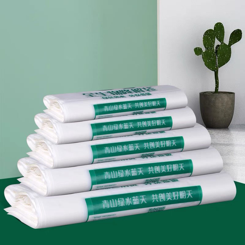 Пищевой пакет на вынос, пластиковые ручки для переноски, биоразлагаемые аксессуары, оптовая продажа, высечка, эко-пакет для покупок