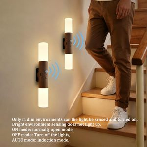 Appliques murales modernes pour la décoration intérieure, à intensité variable, pour chevet, salon, couloir, sans fil, rechargeables, LED, éclairage haut et bas - Product Image 4