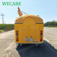 WECARE Chariots de restauration, Foodtruck, Voiture de restauration, Chariot à limonade, Chariot à hot-dogs, Chariot à café, Camion à pizza, Restaurant mobile, Remorque de restauration rapide entièrement équipée