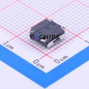 B3FS-1002P Tactile <b>Switch</b> SMD-4P,6.3x6mm <b>Switch</b> Single Pole Single Throw Round <b>Button</b> 1.5N Vertical Mount - Product Image 2