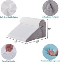 Ensemble de 3 coussins orthopédiques en mousse pour après une chirurgie, coussin en forme de coin réglable pour le reflux acide et le soulagement des douleurs dorsales