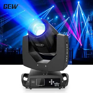 Equipo de iluminación de escenario GEVV DMX 230W Sharpy 7R 230 haz de luz con cabezal móvil para boda DJ Disco