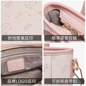 Sac à main pour femme de la marque <span class=keywords><strong>FOXER</strong></span> en gros, en stock, grande capacité, imprimé, en cuir PU rose, sac bandoulière, sacs à main pour filles, nouveau design - Product Image 3