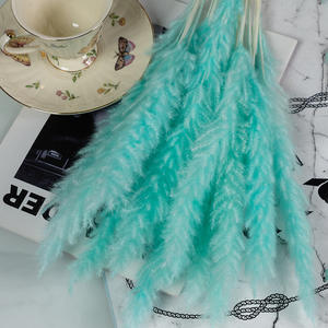 G45 Fluffy Pampas Grass Festival Adornos de Navidad Boda Flor seca esponjosa Reed Grass Real Natural Wild Luxury Pampas - Product Image 6