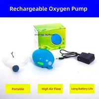 Pompe à oxygène rechargeable en plastique pour la pêche en plein air, utilisation portable en aquarium