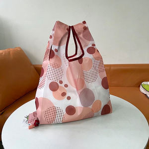 Léger Simple Sac Tissé Écologique Pratique Pliable Étanche Réutilisable Fourre-Tout pour Shopping Polyester Tissu Durable - Product Image 3