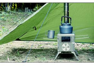 <span class=keywords><strong>Estufa</strong></span> de calefacción de <span class=keywords><strong>cassette</strong></span> para tienda de campaña, <span class=keywords><strong>estufa</strong></span> de <span class=keywords><strong>leña</strong></span> gruesa portátil plegable para acampar al aire libre - Product Image 6