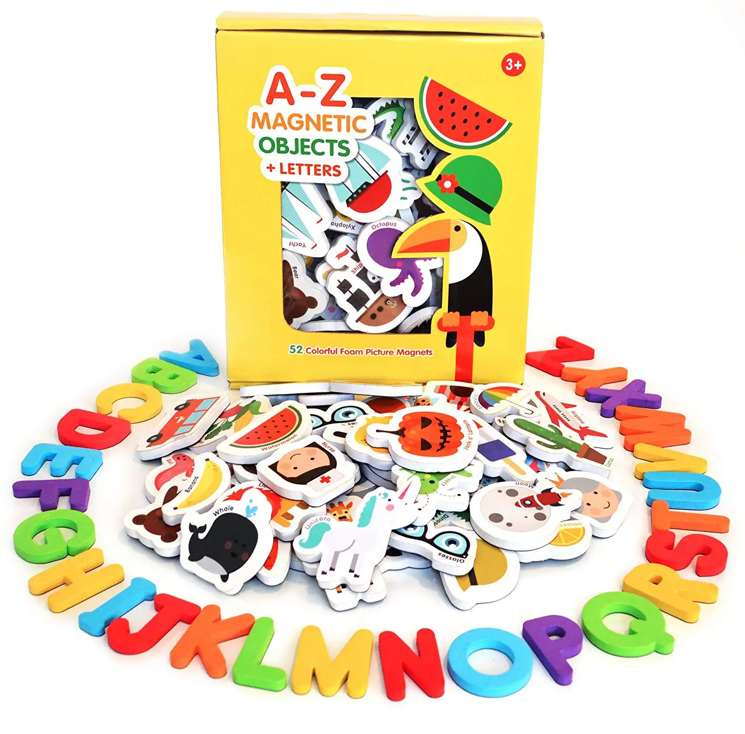 Individuelles magnetisches Zuhause pädagogisches Lernspielzeug Buchstaben und Zahlen Kühlschrank-Aufkleber für Baby Kinder Kind