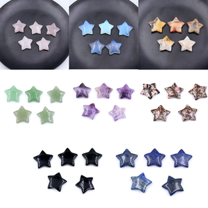 Vente en gros de bijoux <span class=keywords><strong>TESS</strong></span>, ornement en pierre précieuse naturelle sculptée, mode, pendentif en cristal taillé en étoile de 15 mm, pierres semi-précieuses - Product Image 5