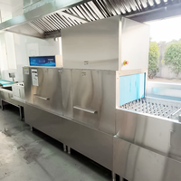 Lavavajillas Comercial de 3.8m con Esterilización a Alta Temperatura, Electrodoméstico Inteligente para Cocina de Restaurante, Hotel o Escuela