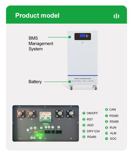A级48V 51.2V 280Ah 304Ah壁挂式15Kwh磷酸铁锂电池，适用于住宅太阳能供电系统 - Product Image 5