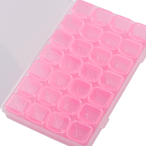 28 fentes clair <span class=keywords><strong>arc</strong></span>-<span class=keywords><strong>en</strong></span>-<span class=keywords><strong>ciel</strong></span> Nail Art paillettes strass plastique vide étui professionnel Double vente <span class=keywords><strong>en</strong></span> gros bijoux organisateur <span class=keywords><strong>ongles</strong></span> - Product Image 3