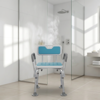 Chaise de sécurité pour salle de bain à hauteur réglable, siège de bain antidérapant pour personnes âgées et femmes enceintes