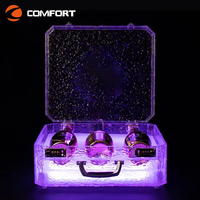Présentoir LED en acrylique illuminé personnalisé Boîte à lumière valise présentateur de bouteilles