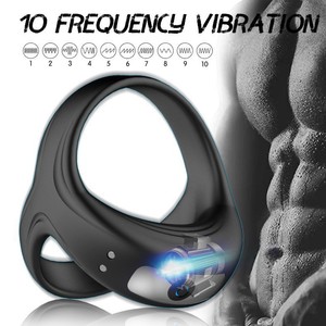 Herensluitring met USB-oplaadfunctie, waterdicht, van siliconen+ABS, met vertraagde werking - Product Image 3