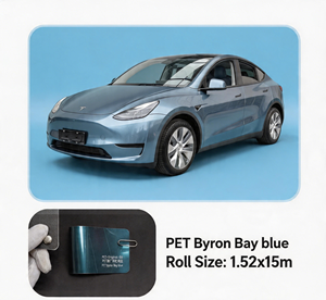 Vinilo Adhesivo para Automóviles PET Byron Bay Azul de 7.5mil, Precio de Fábrica, Anti-UV, Anti-amarilleo, Auto-Reparable, Transparente, Cambia de Color - Product Image 1