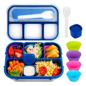 <b>Lunch</b> <b>Box</b> Kids Bento Plastic Plastic Containers <b>Lunch</b> <b>Box</b> for Adults/<b>Toddler</b> 4 Compartment Bento <b>Lunch</b> <b>Box</b> Freezer Safe - Product Image 1